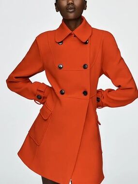 Maeve Fit & Flare Trench Coat - size 6 P